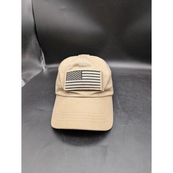 Rothco Military Hat StrapBack Tactical Cap EUC American Flag Patch Lot of 2 - Picture 2 of 13